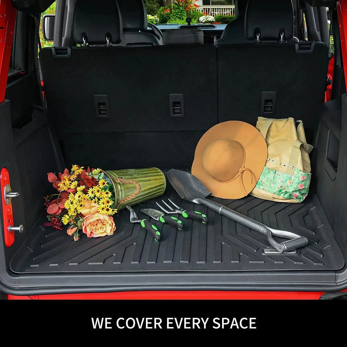 Row Tray for Cargo 2nd Subaru Fit Liner Fits 2019-2023 Ledkingdomus Black Trunk Cargo Forester, Rear Mats Behind Cargo Trunk
