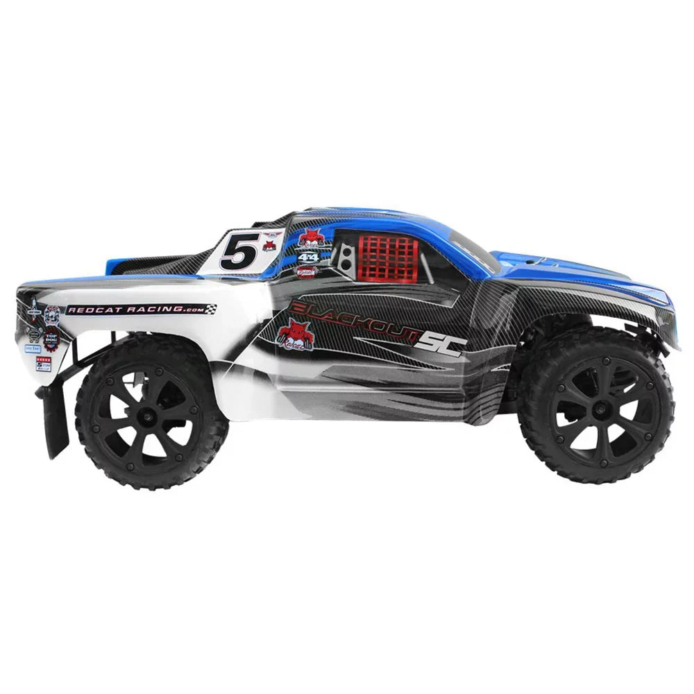 Short Racing Redcat Motor Electric Brushed Truck, RC Course Blue SC Blackout