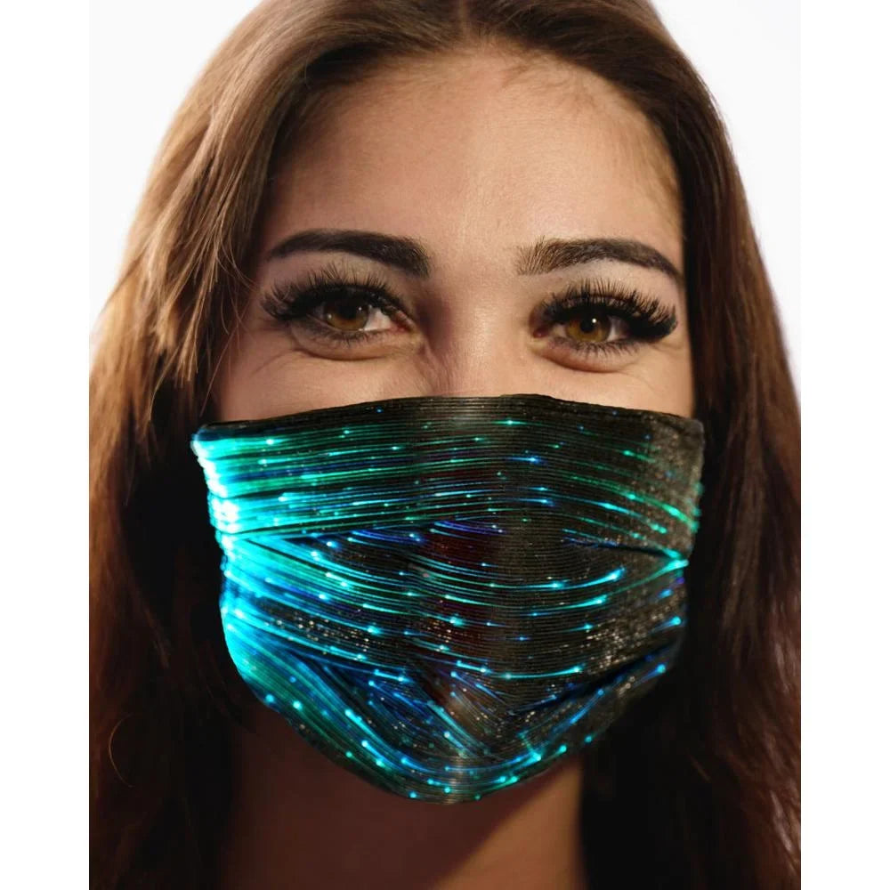 Party Mask Fashion 106332 Inc. - Western LED Black
