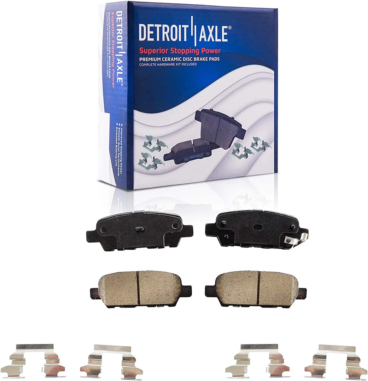 '- Brake and Replacement 2011 Brake Brakes Disc Pads for 2012 2008 Detroit 2010 Rotors 08-13 2013 Lugs Rear 2009 Front Ceramic Nissan Rogue 5 Kit Axle