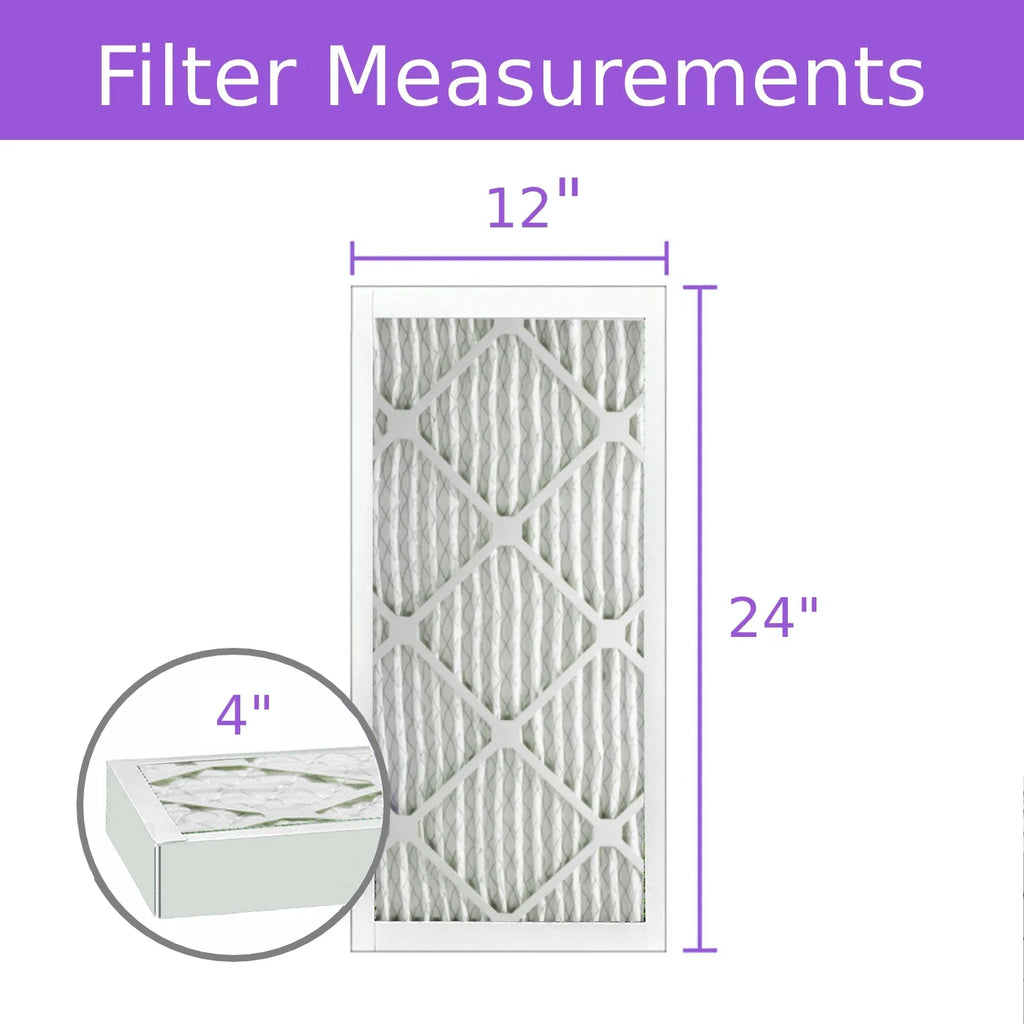 Filter, MERV Purolator Pack) Surface 12x24x4, 8, Mechanical DMK80 Pleated (3 Air Extended