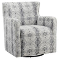 Swivel Lexicon White Contemporary Chenille in 30" Off Geometric Chair Lonita