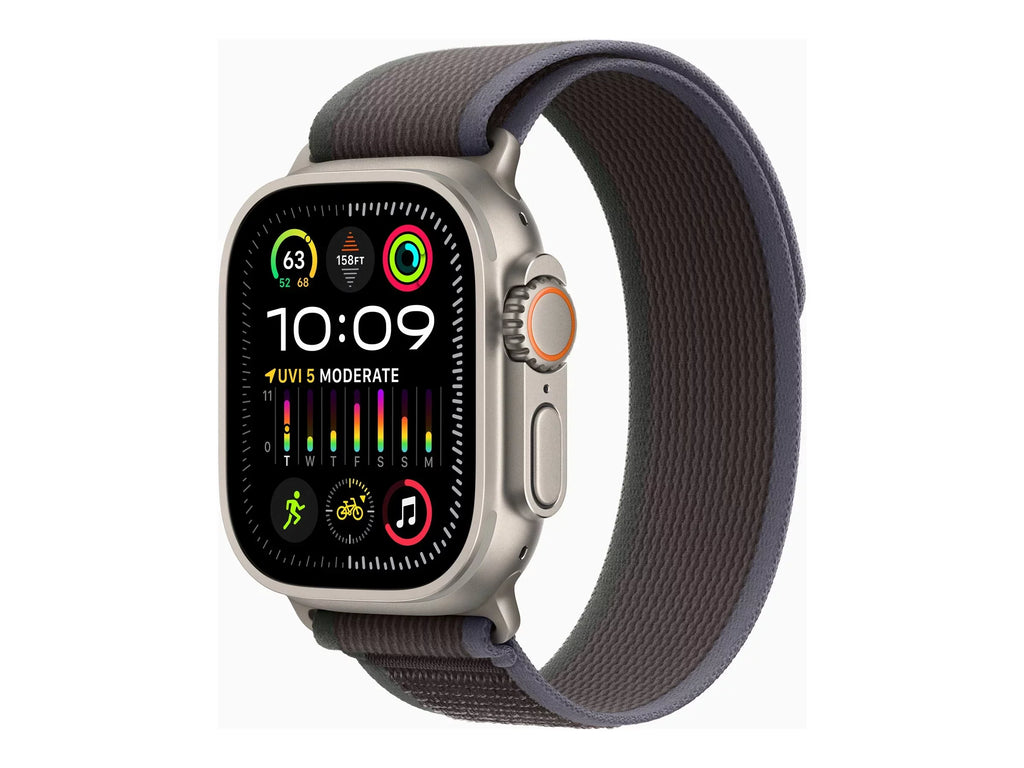 blue/black S/M oz 64 LTE, 2 GB Watch - 4G mm - nylon band - size: Wi-Fi, - watch smart with - Loop Apple - 2.17 - Ultra - Bluetooth - Trail weave - titanium 49 UWB,