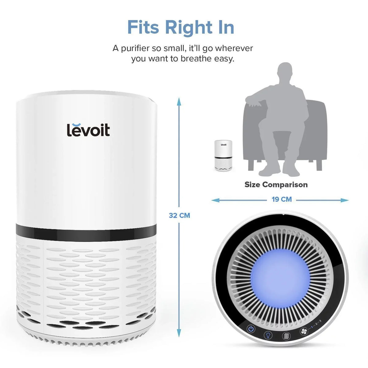 with Air LEVOIT for More Bacteria, True and Smoke, Hepa LV-H132 Purifier Filter