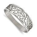 Cut-out and Women Stainless Adults for Steel Hinged Teens; Bangle; Polished and for Geometric Men