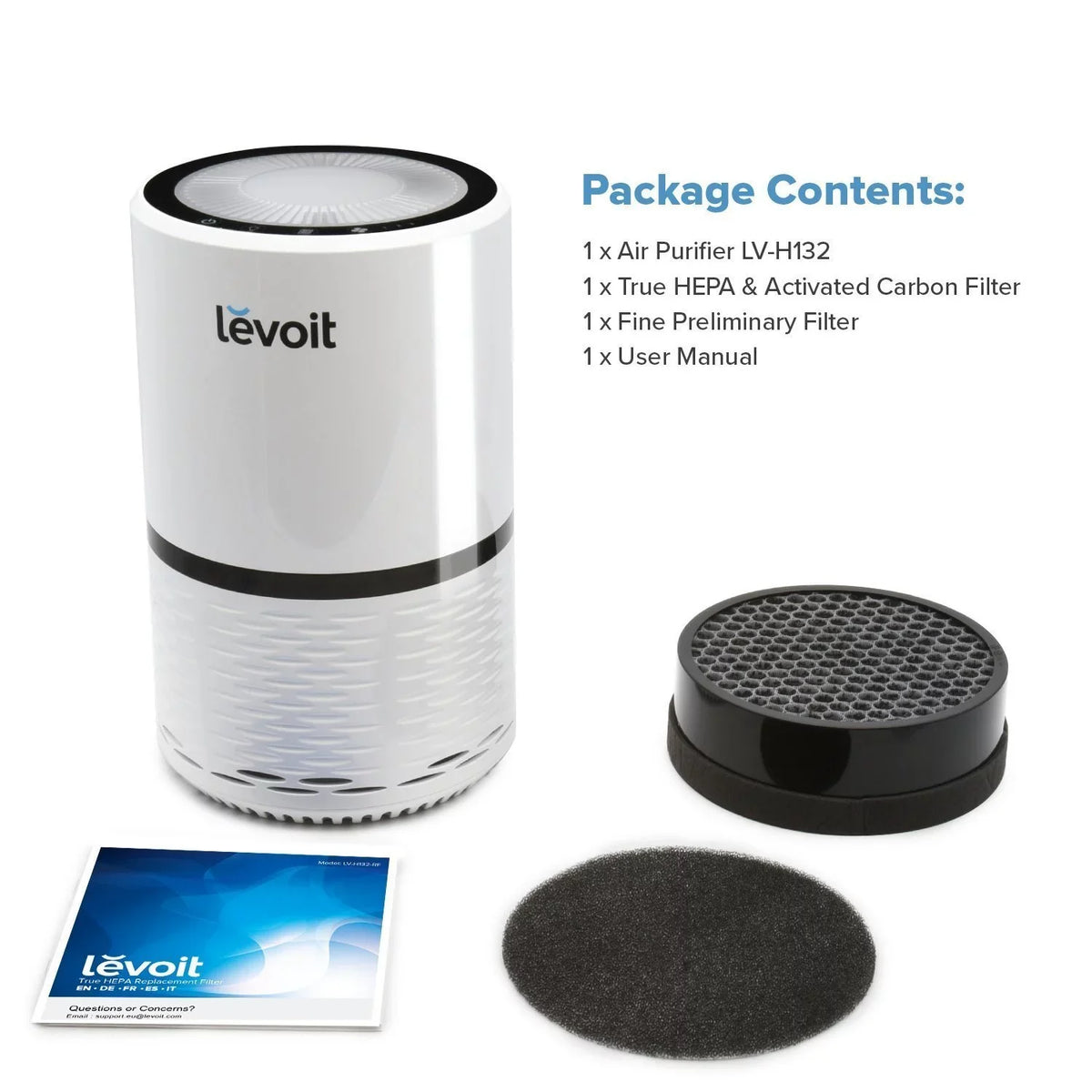 with Air LEVOIT for More Bacteria, True and Smoke, Hepa LV-H132 Purifier Filter