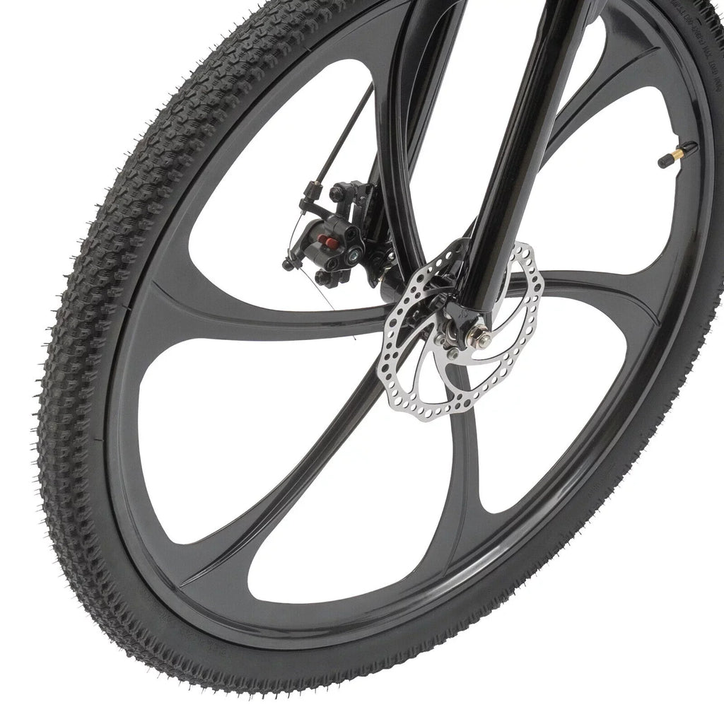 Carbon City 21-Speed Folding Bike Light 150kg/330lbs Shifter Miumaeov Bicycle Adult Steel Folding 26" Weight Camping Bike Black Max Loading