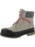 Combat Womens Boots Toe 6" Round & Heritage Leather Lace-up Timberland