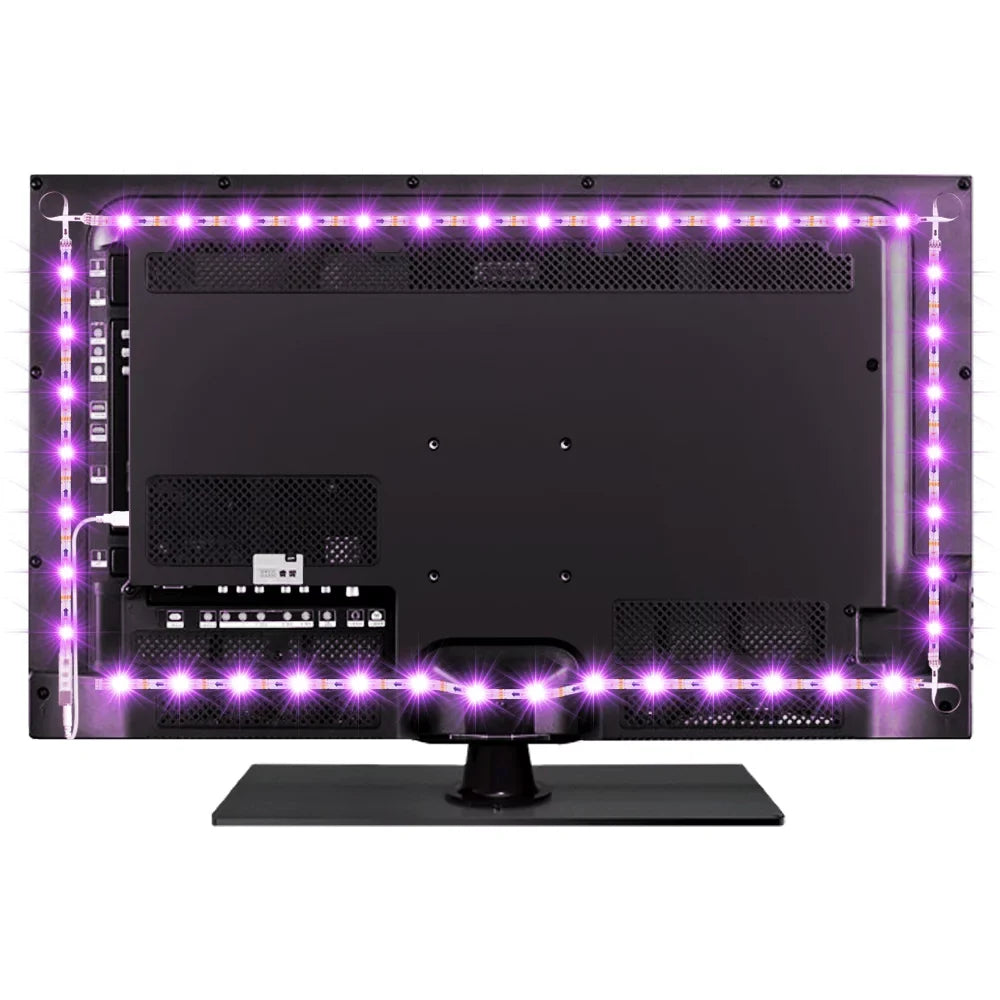 Bason Lights TV Strip Backlight, Home TV 8.33ft Decor.(42-50inch) for Room with Movie Backlight, Bias Led for Led Remote, USB Light Led Lighting TV/Monitor Strip
