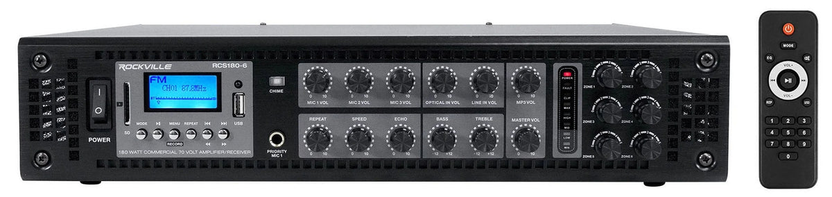 Outdoor 88M Amplifier 70v Speakers Landscape 8" (3) + Commercial CONTROL JBL