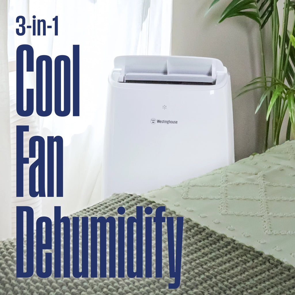 Remote Portable Ft Conditioner 14,000 Sq Smart & to Westinghouse App, 700 Air with up with Dehumidifier BTU