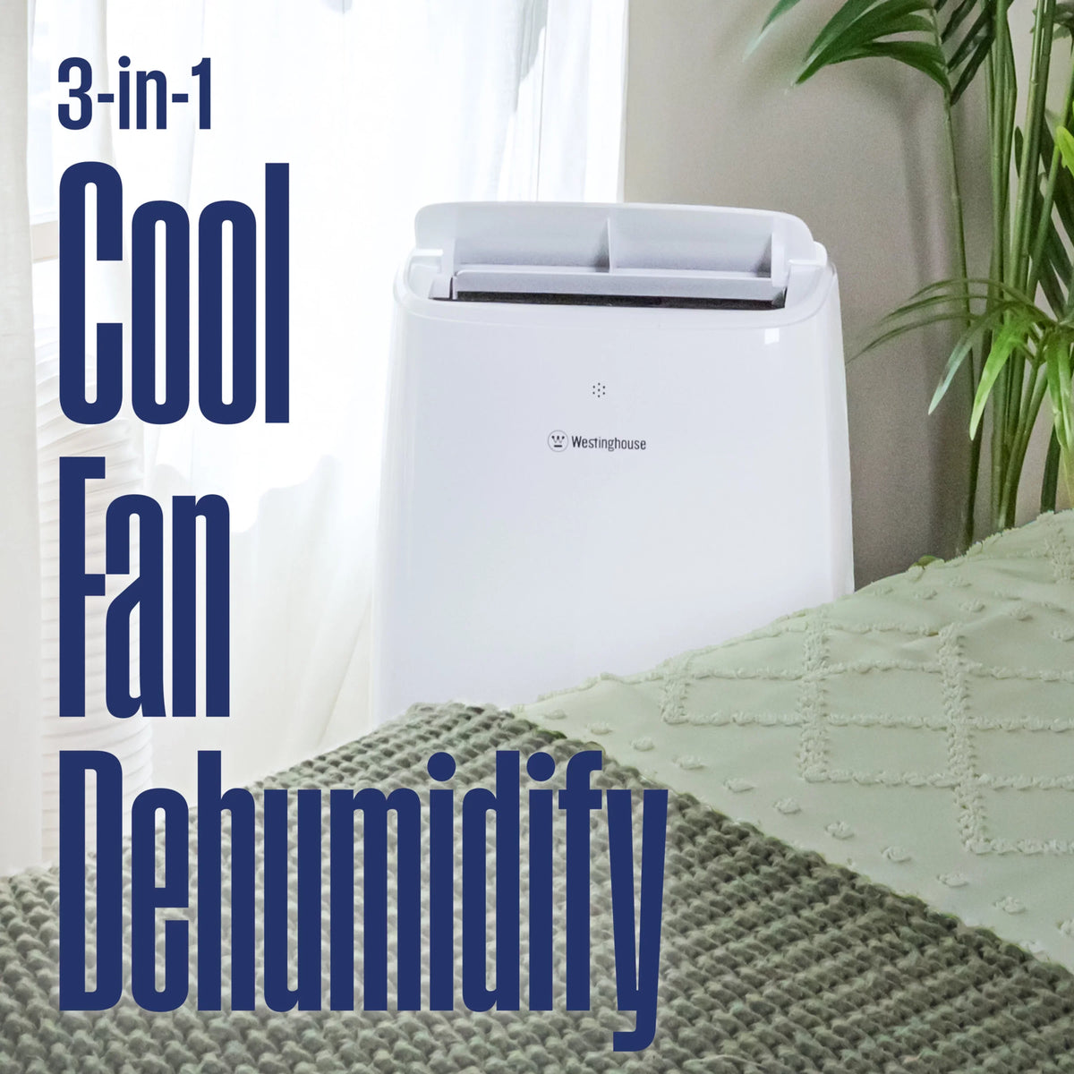 Remote Portable Ft Conditioner 14,000 Sq Smart & to Westinghouse App, 700 Air with up with Dehumidifier BTU