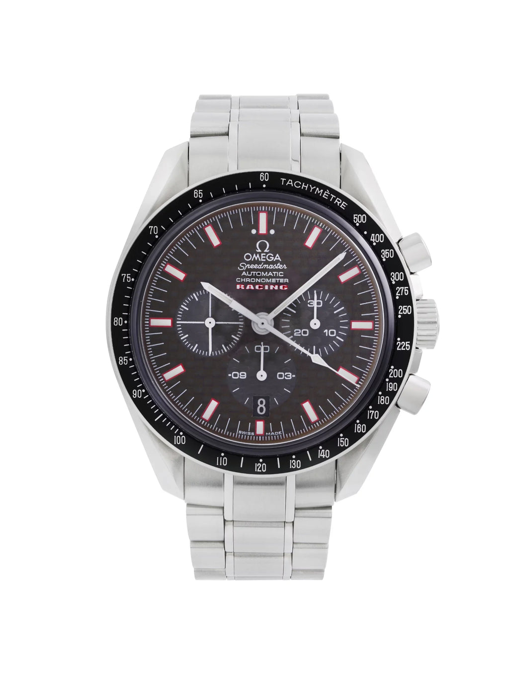 Mens Omega Chronograph Automatic Speedmaster Watch Dial 3552.59.00 Racing Carbon