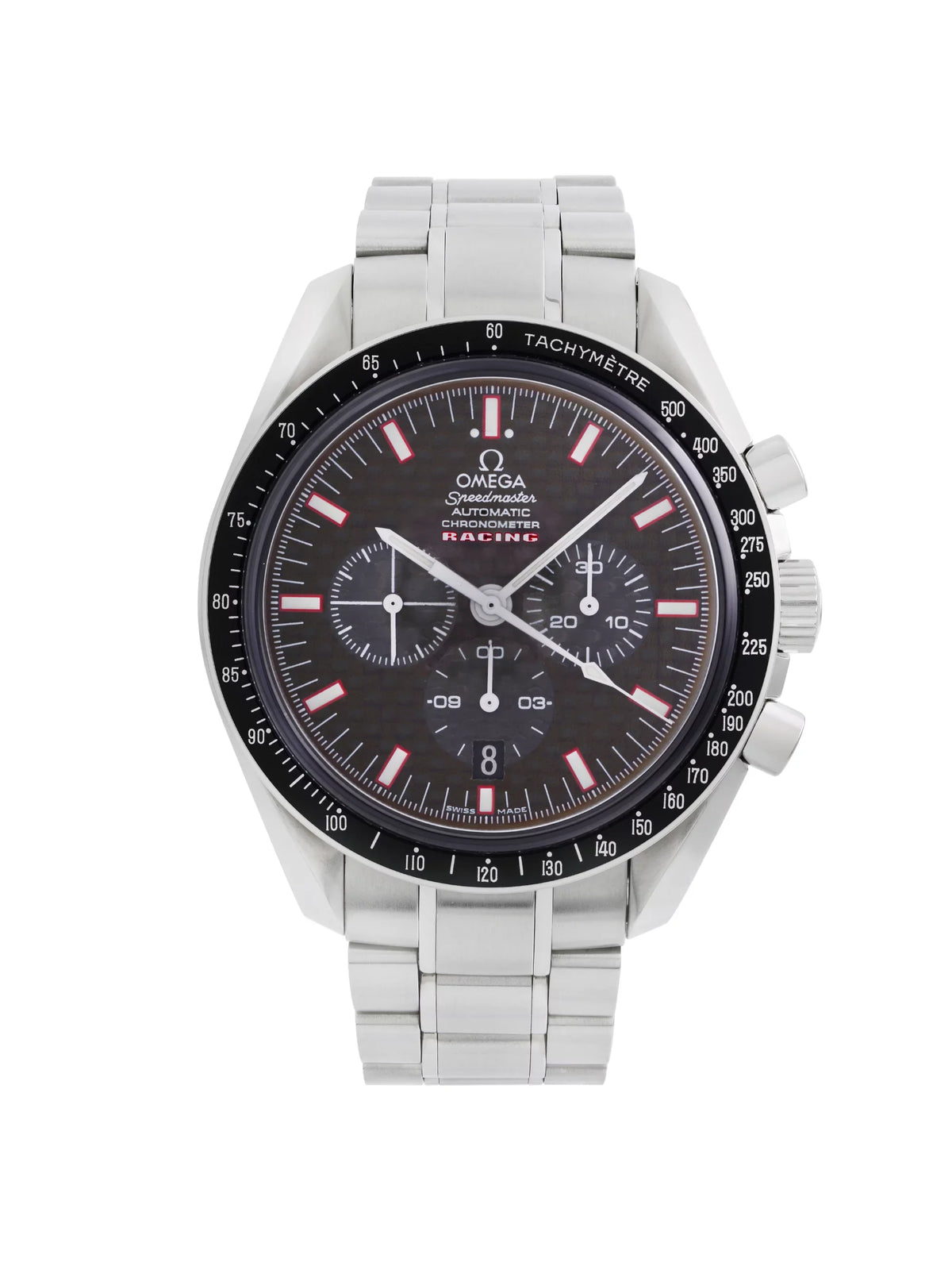 Mens Omega Chronograph Automatic Speedmaster Watch Dial 3552.59.00 Racing Carbon