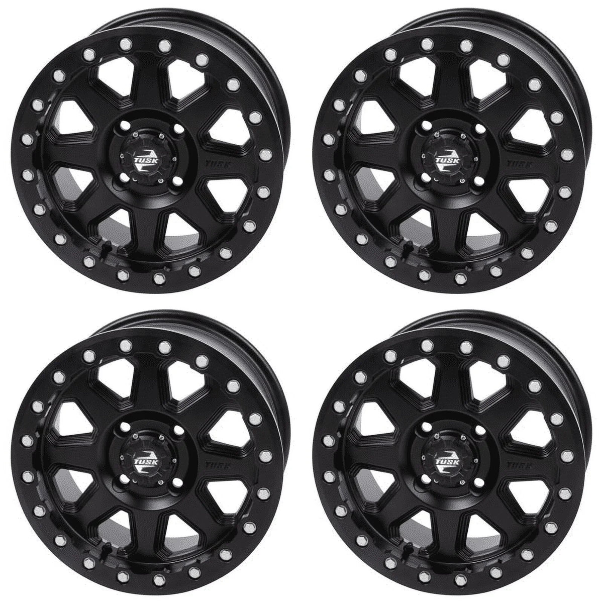 2021-2022 Pro Can-Am Beadlock Hd10 Matte Uinta Star + Black 14X7 (4 4/137 Pack) Defender 3.0 Lone 4.0 For Tusk Wheel