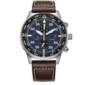 Watch Black Men's Dial Classic NEW Business Chronograph Eco-Drive Aviator