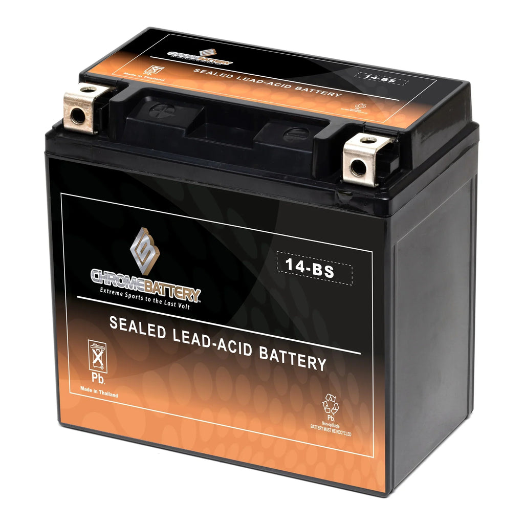 T Battery (spirit, - 1100cc, Years C. C3, Honda Aero, 2007) Vt1100c, E. Shadow 200 Battery Tourer) Ah, 12 A. Cca) Motorcycle Volts,12 Ytx14-bs for (14-bs (2001 Chrome