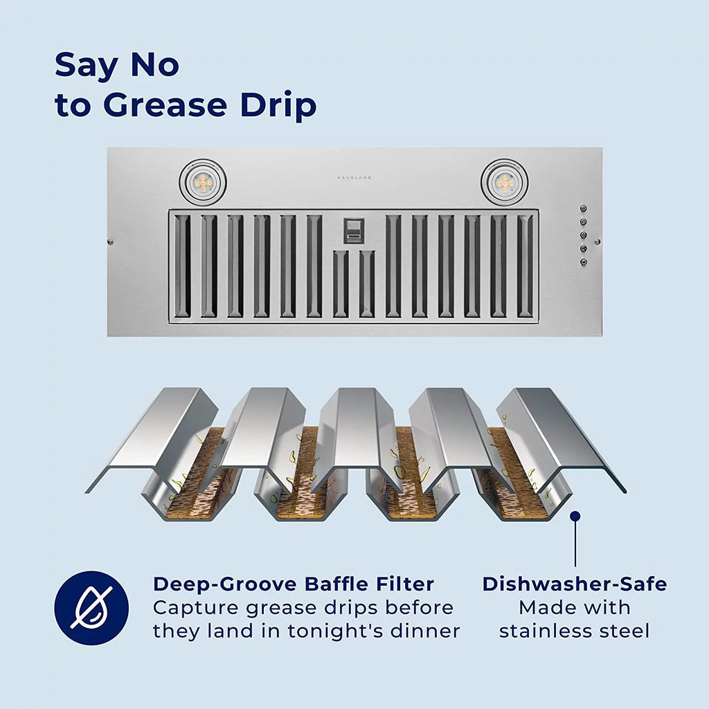 600 in Hood Hood Cfm inch Vent Non-Ducted Built 3-Speed 20 Integrated Range Cabinet Range