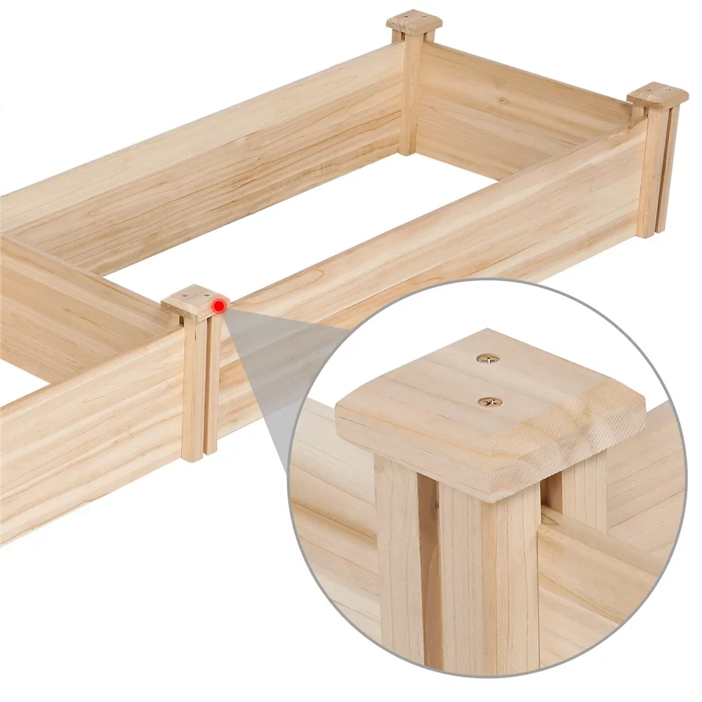 Yard Bed for Raised Greenhouse Planter Box Patio Alden Wooden Design Garden