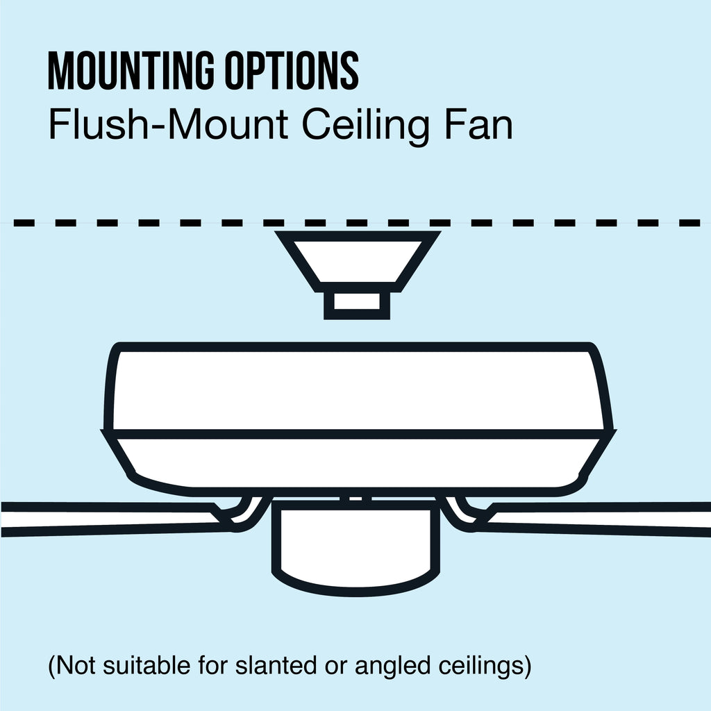 with Indoor Airflow Fan Mainstays Light Hugger 52 Kit, White, Blades, 5 Reverse inch Ceiling
