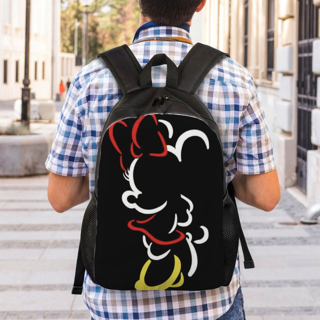 Cartoon Backpack 3D Casual Bags Anime Daypacks Backpacks Minnie Printed Multipurpose Travel