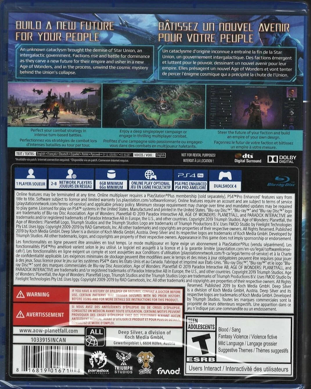 Factory Version) Age Sealed Wonders: of PS4 US (Brand Planetfall New PlayStation
