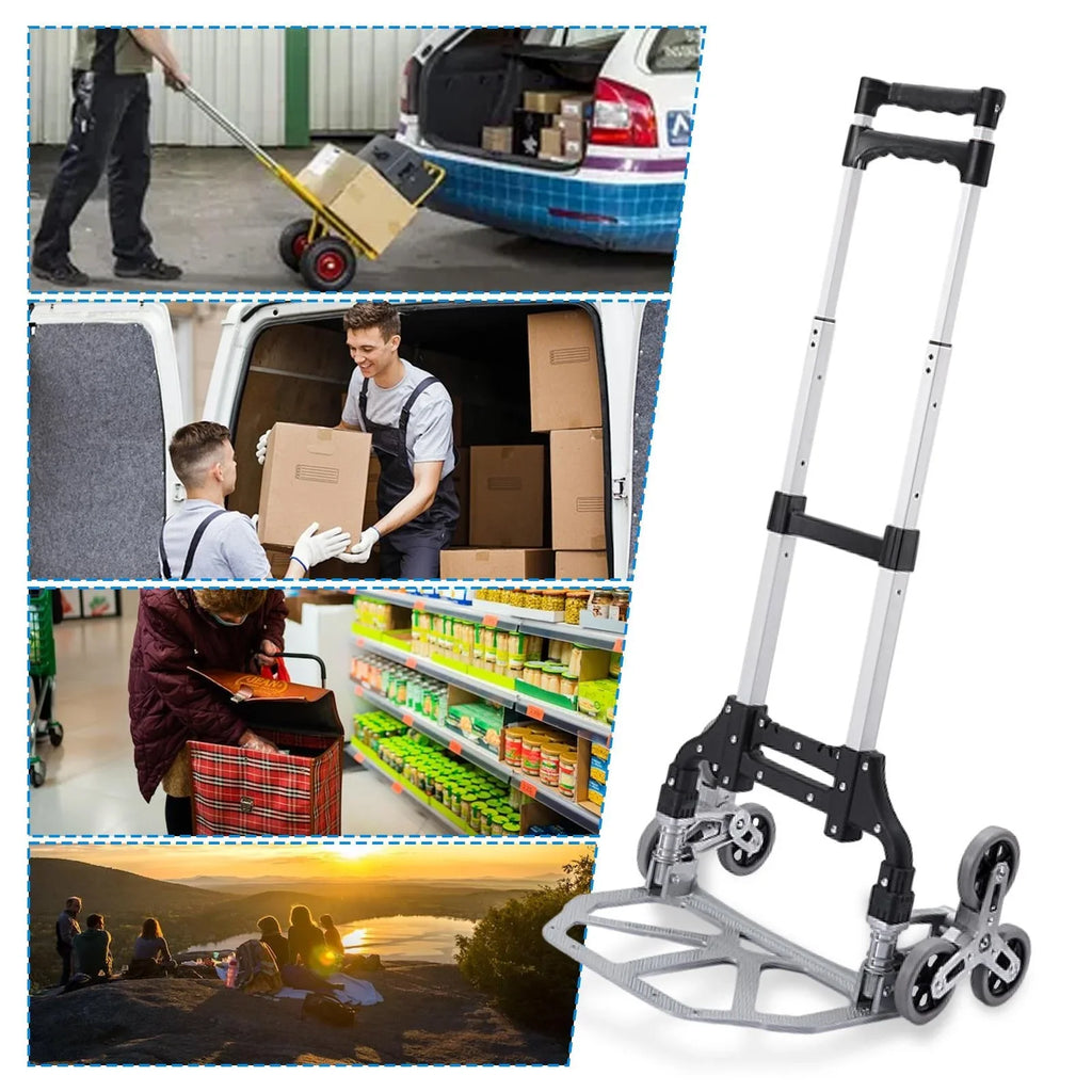Folding With Heavy Dolly Workplace, Stairs Duty Portable Warehouse Moving, Distribution Truck Luggage, TOPATY Trolley Wheels | Travel, Collapsible | For For Moving Shopping,