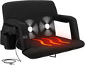 Seat Chair Heated Back Wide X-Wide Stadium Extra - Reclining Alpcour with Black Waterproof Support Thick Massage -