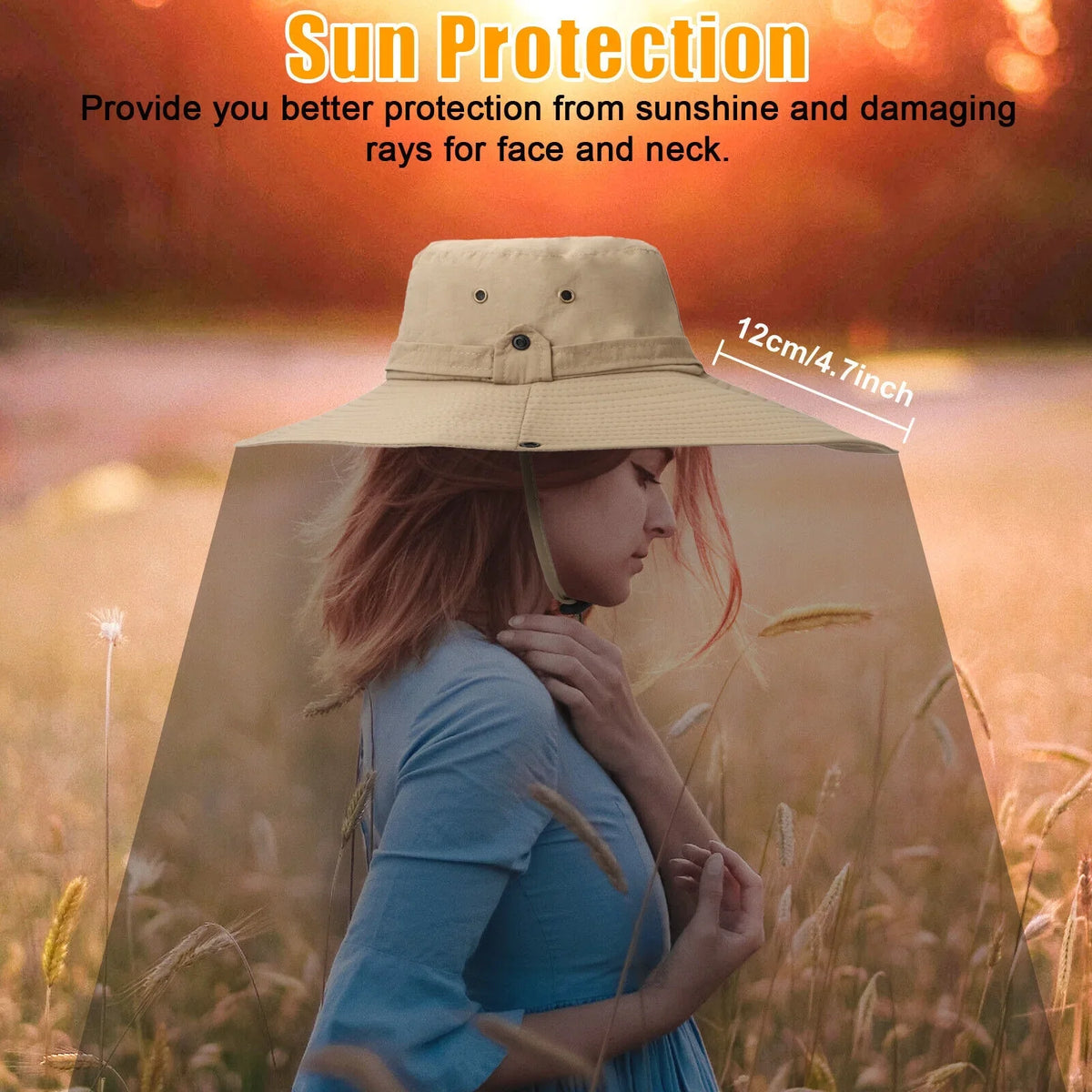 Sun Women Wide Men Hiking Protection for Brim UV Garden Bucket Cap Hat Fishing