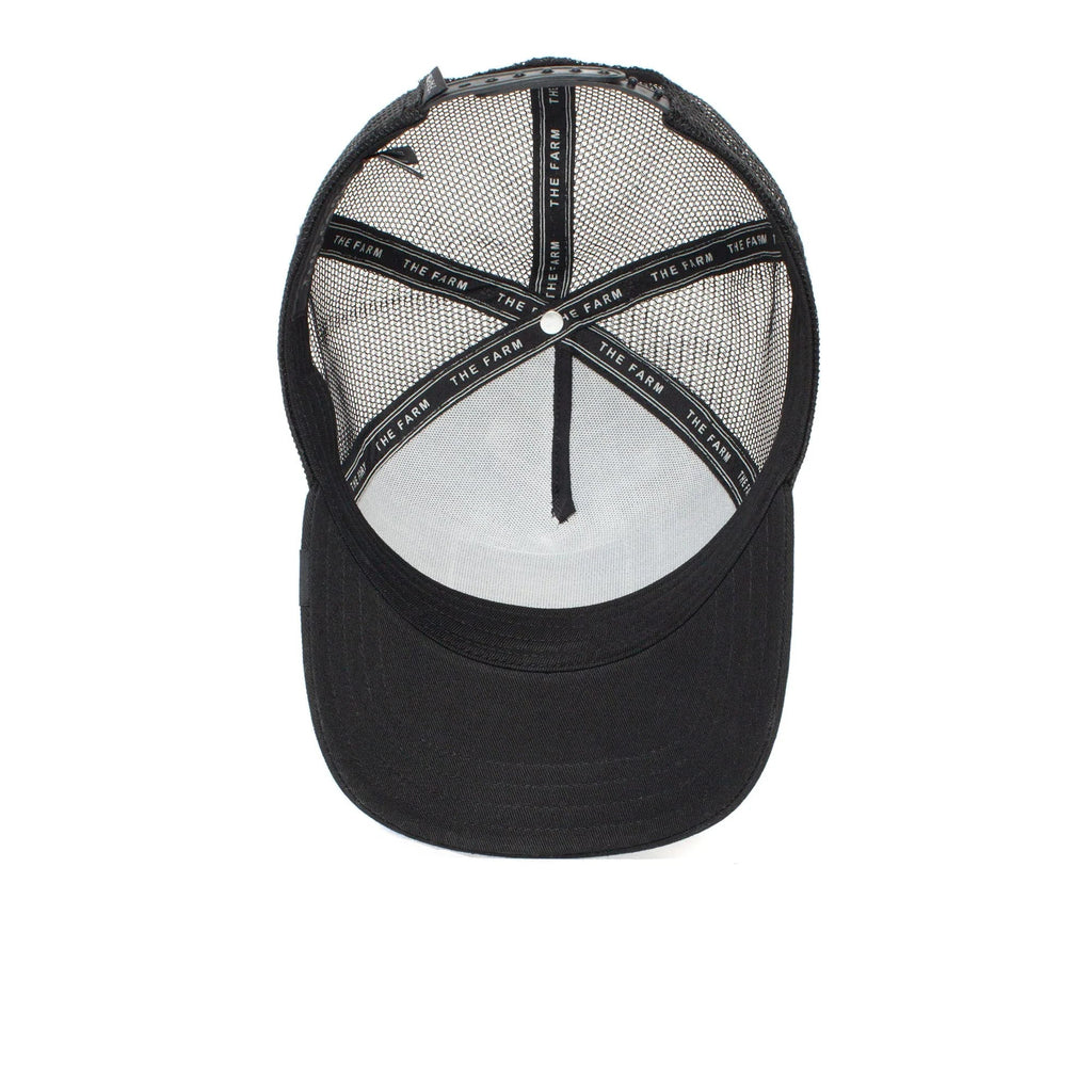 Black Original Bros. Hat, Adjustable (White Trucker One Size Goorin Unisex Tiger), Snapback Farm The