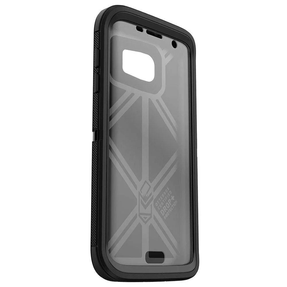 Rugged S7 (ONLY) for - Case Defender OtterBox Samsung Black Packaging Galaxy - Protection Series Bulk Edge