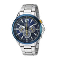 Steel Dial Bracelet Blue Men's Watch Seiko Chronograph Interchangeable SSC505 Solar Core