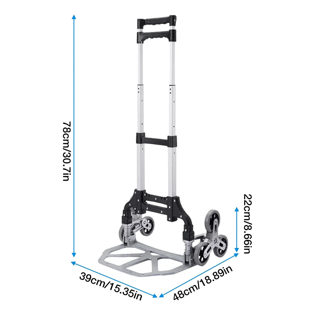 Folding With Heavy Dolly Workplace, Stairs Duty Portable Warehouse Moving, Distribution Truck Luggage, TOPATY Trolley Wheels | Travel, Collapsible | For For Moving Shopping,