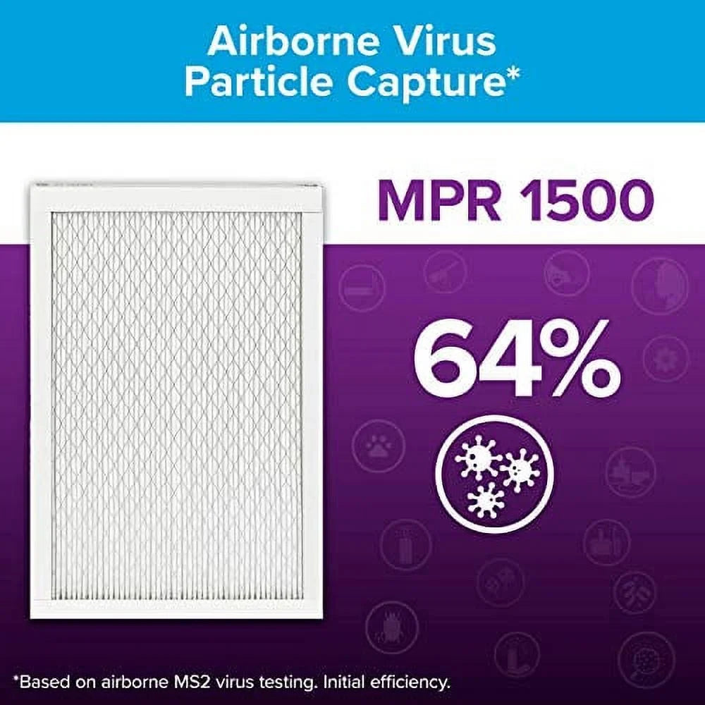 Filtrete Furnace Air 6-Pack 1500, 16x20x1, (exact MPR 19.69 Healthy Living Ultra 0.78) dimensions AC x x Allergen, 15.69 Filter,