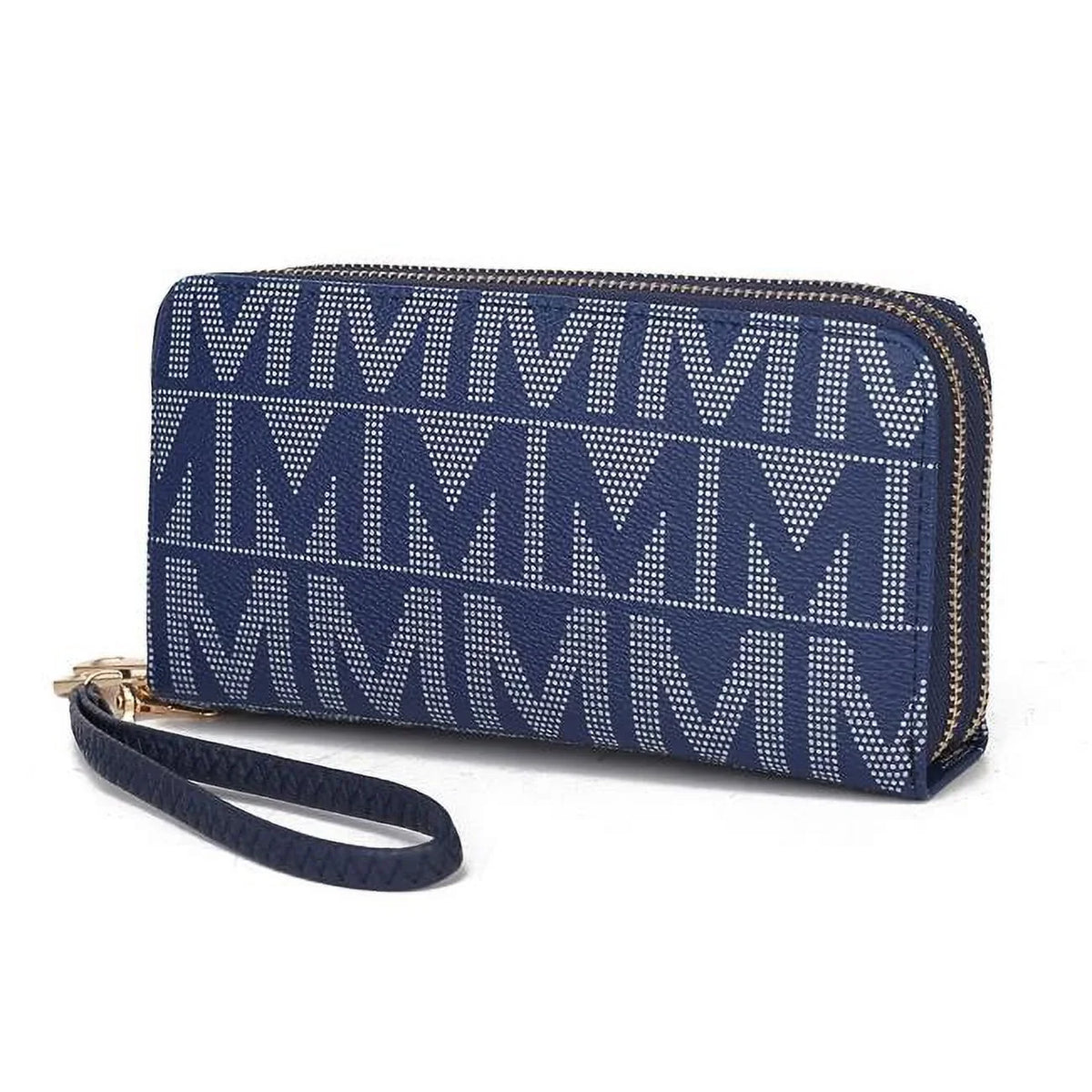 by Navy M MKF Milan - Signature Collection Wristlet Wallet K. Danielle Mia