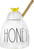 Kitchen on LL Ivory Dunn Wooden Rae with Bee and Letters Pot Black Yellow HONEY Dipper Lid Ceramic