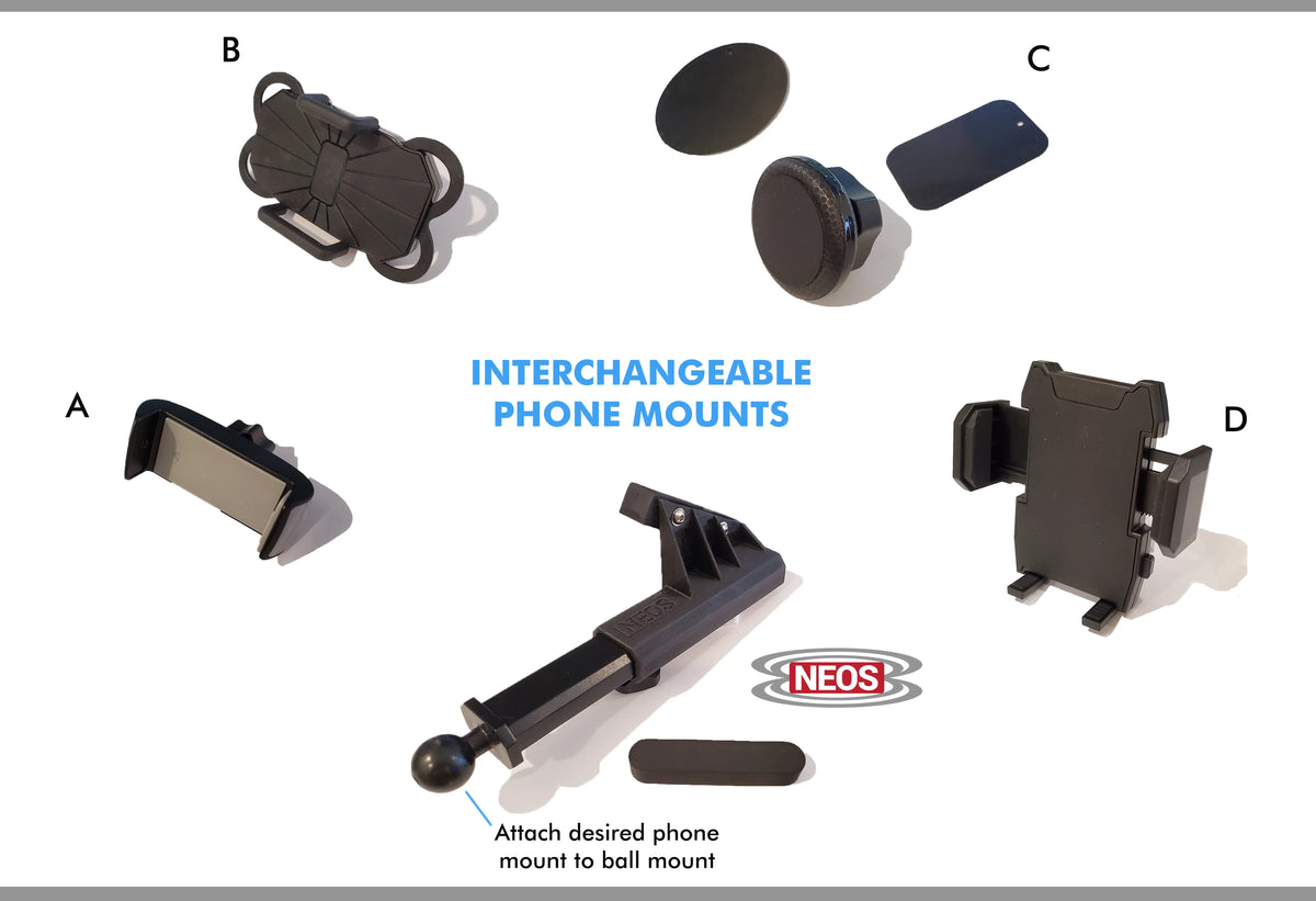 Best Smartphones (Mount NEOS Mount iPhone, Huawei, Windshield Phone Boat Version Magnetic and for Reliable Car Nokia, Vehicle Samsung, Holder D) Universal LG, and Moto,