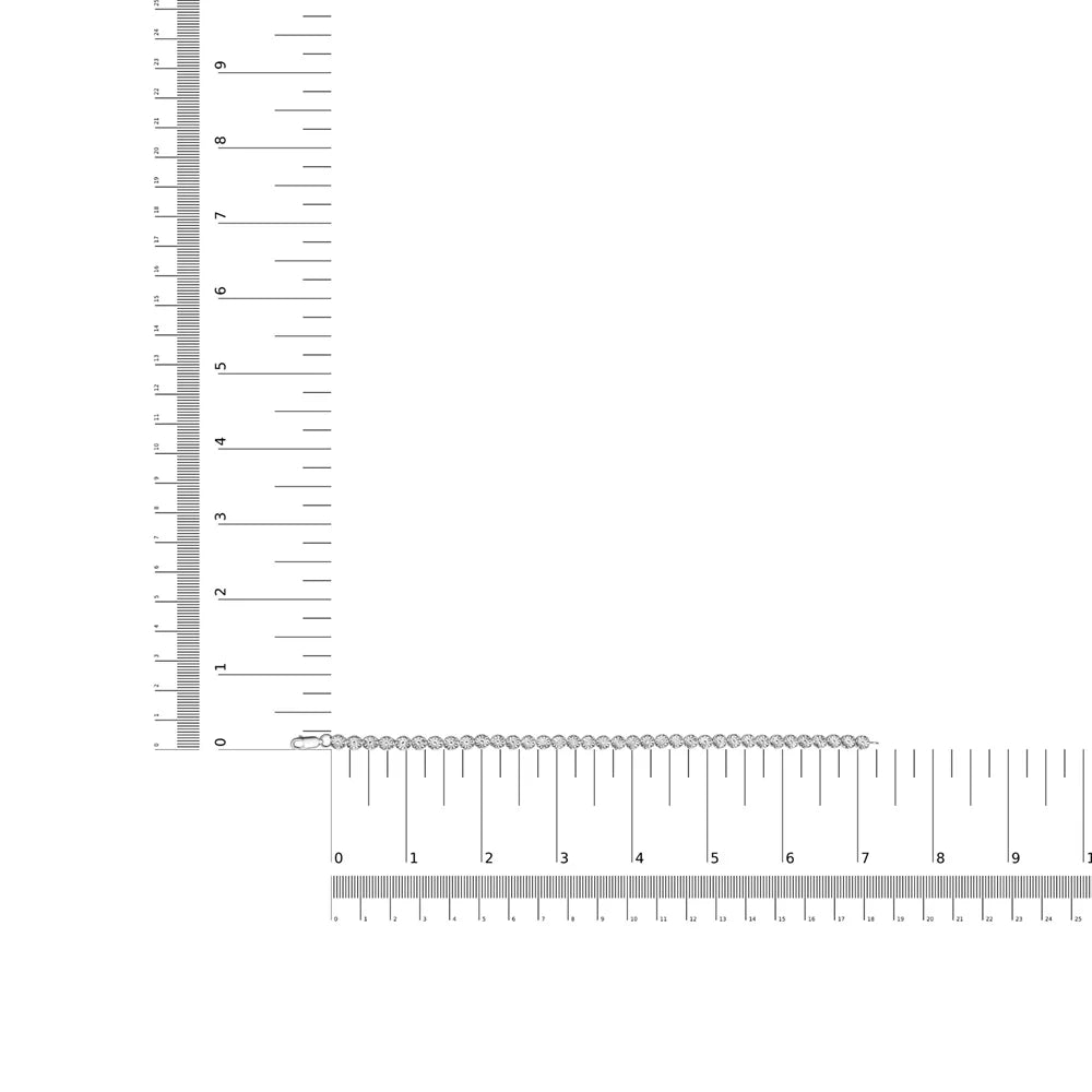 Bead of .925 Diamond cut I2-I3 and Haus Cttw Clasp Bracelet Box Clarity) Womens Color, (I-J Sterling Round Brilliance Tennis Set Link Silver Miracle 7.25" 1/10