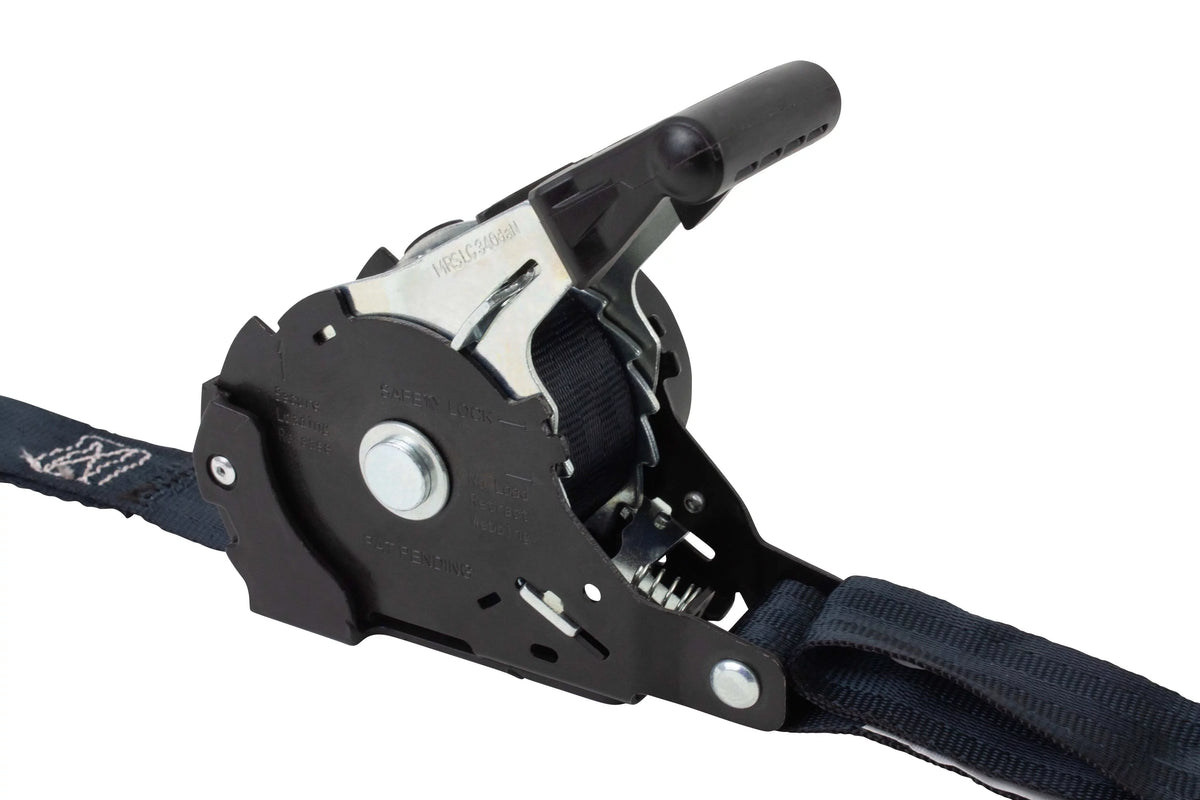 '- Trailer Bikes: Retract with Motorcycles, Auto | Secure Pack Tight Tie-Down Retractable 1" Hook Ratchet & Straps for Pickup Coated S Straps x Ratchet 20 12' NO-RATCHETING ATVs, Tiedowns