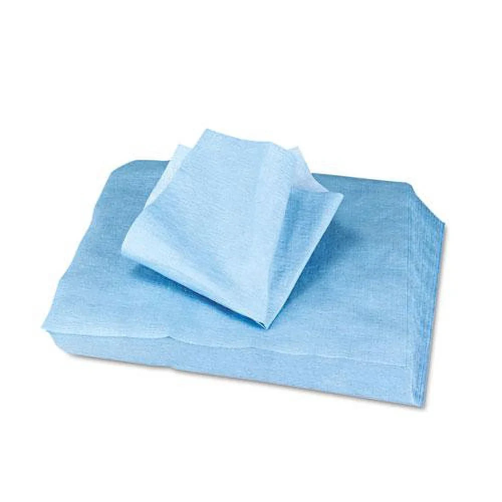 Cloths, Sontara X Ec Blue, 10 12, 100/Pack, 12 Engineered Packs/Carton