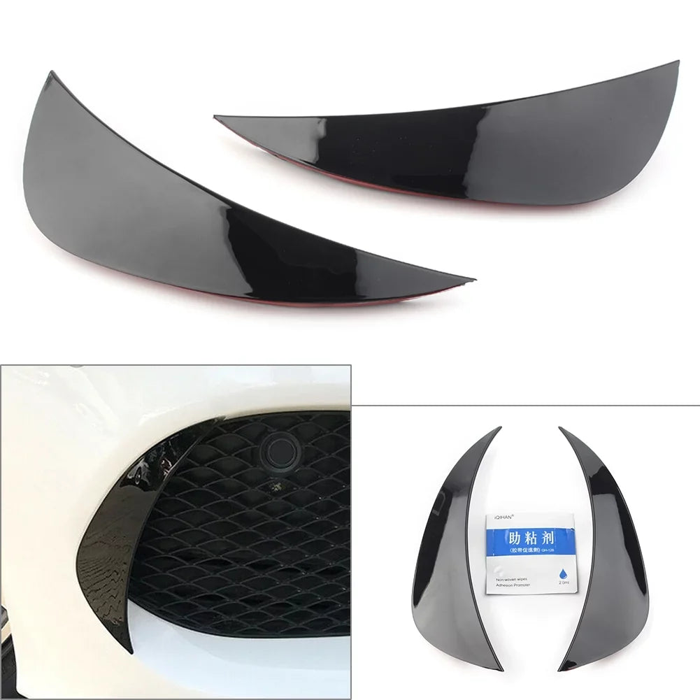 Trim Bumper C180 2016 Glossy W205 For C300 2018 Vent Benz C400 2015 C-Class Front Car BFY Mercedes Cover AMG C200 Black ABS 2017 Air