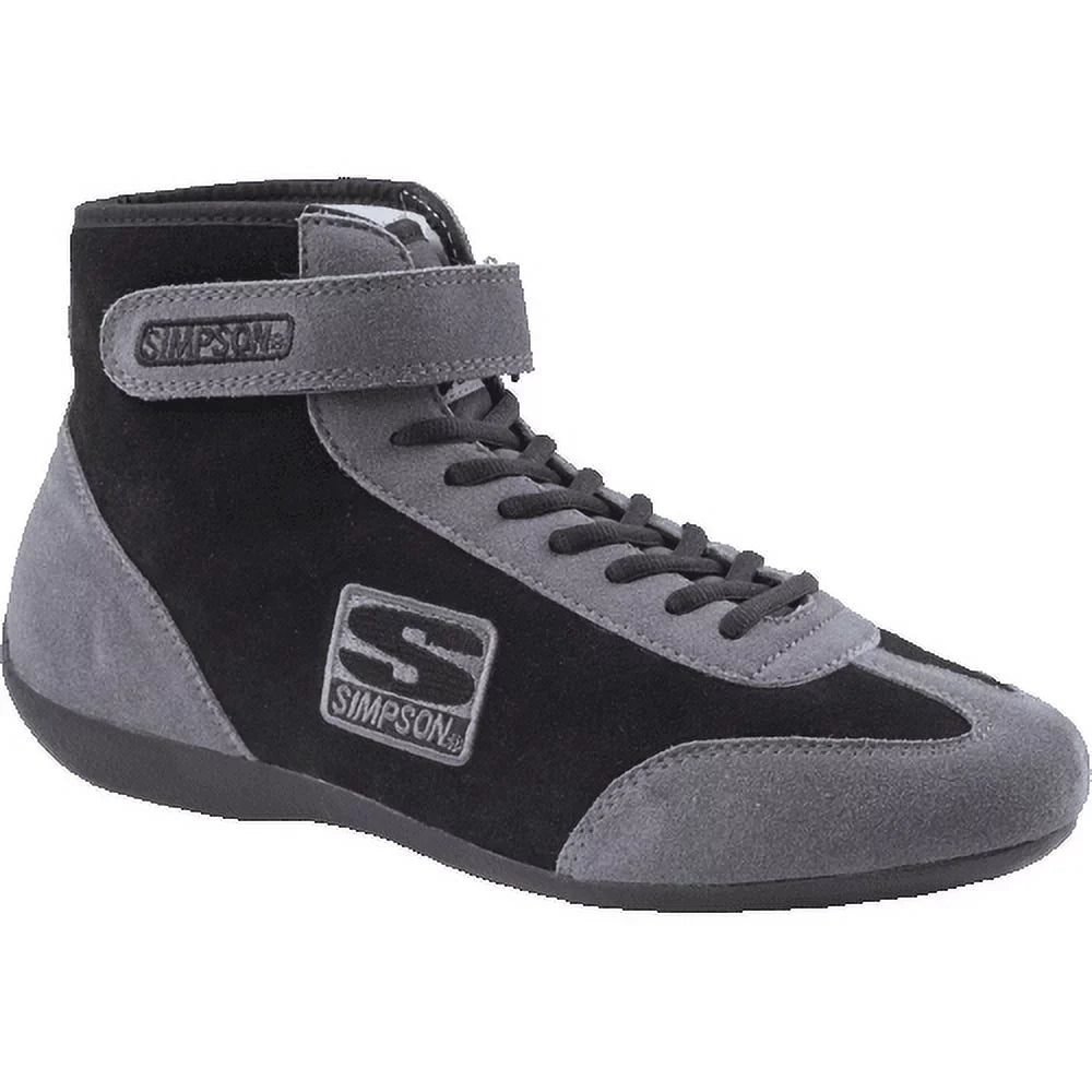 Size Black 12 Simpson Racing Mid MT120BK Racing Top Shoes