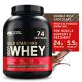 74 Standard Double Rich Powder, 5 Servings Optimum lb, Protein Whey Chocoalte, Gold 100% Nutrition,