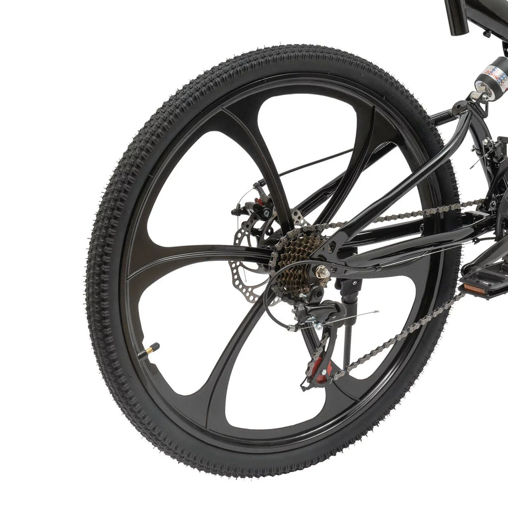 Carbon City 21-Speed Folding Bike Light 150kg/330lbs Shifter Miumaeov Bicycle Adult Steel Folding 26" Weight Camping Bike Black Max Loading