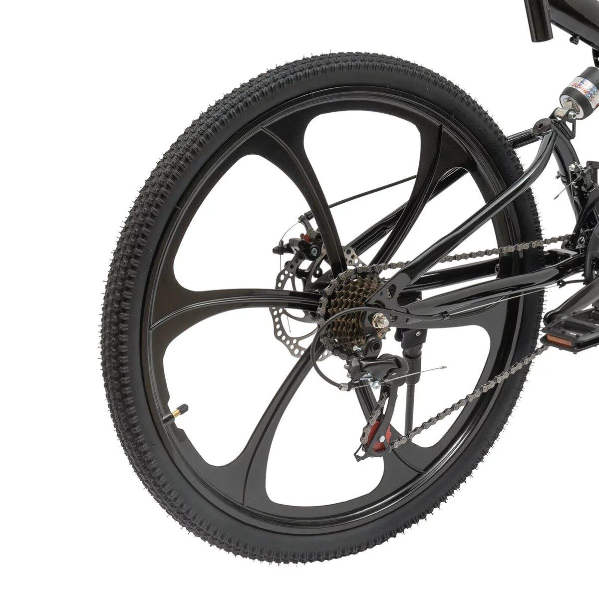 Carbon City 21-Speed Folding Bike Light 150kg/330lbs Shifter Miumaeov Bicycle Adult Steel Folding 26" Weight Camping Bike Black Max Loading