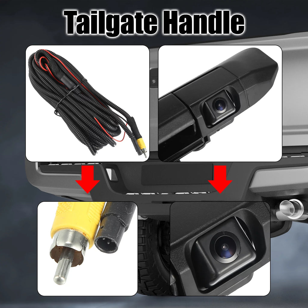 Backup for Black Tacoma Car with Tailgaters Handle 2005-2014 Set 6909004020 Replacement Toyota Tailgate Camera