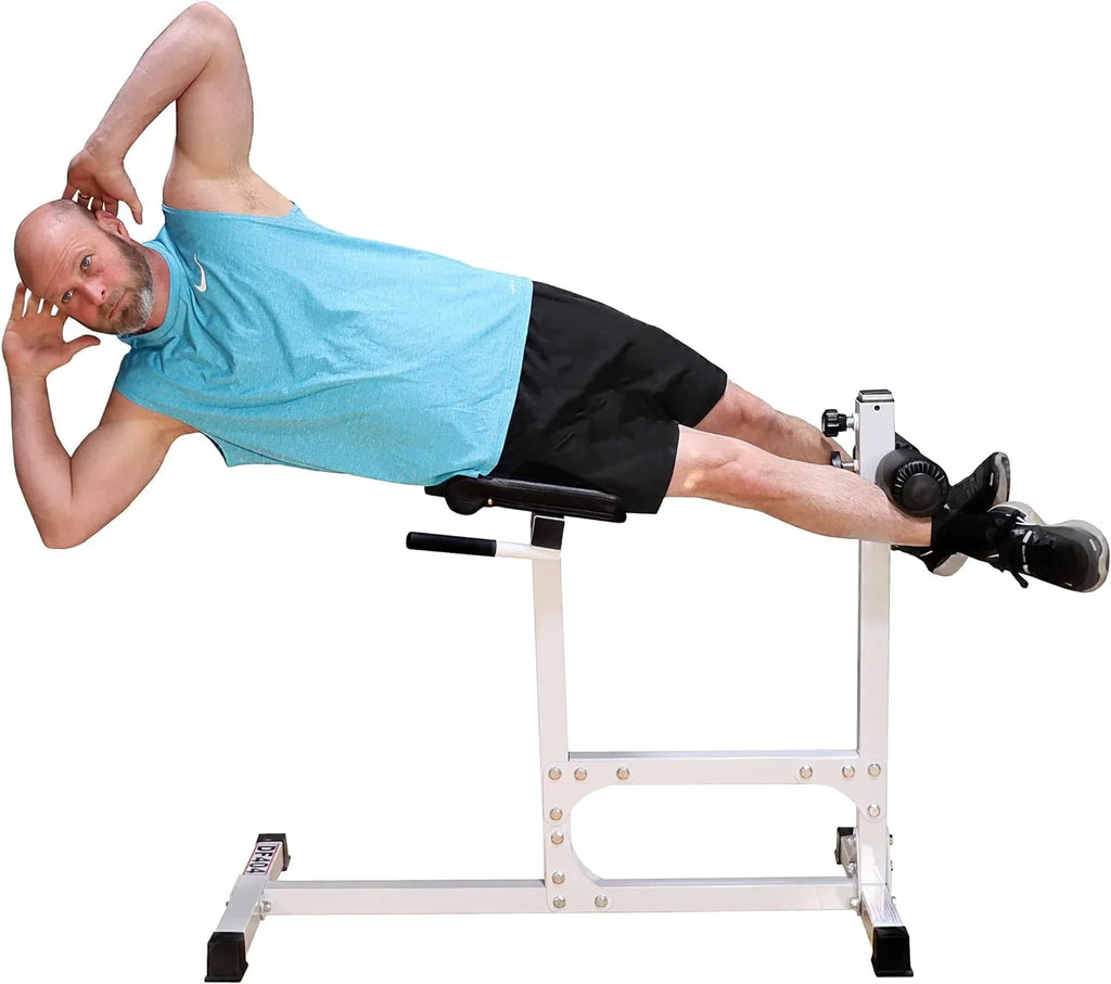 Strength DF404 – Hyper – By Bench Adjustable Capacity Hyperextension For Station 400 Extension Chair Fitness Fully LBS Back Training Exercise