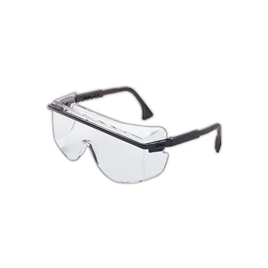 Prescription Lens Glasses, Glasses Clear 3001 Over Worn Uvex S2500C-01 Astro Safety