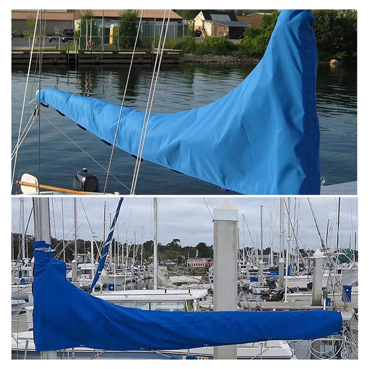 Cover FT Cover, Cover Thickened to 12 Snow Cloth Cover Strap Sail Blue FT Cover, Mainsail , 12 11 Adjustable Oxford Dustproof Boat 600D
