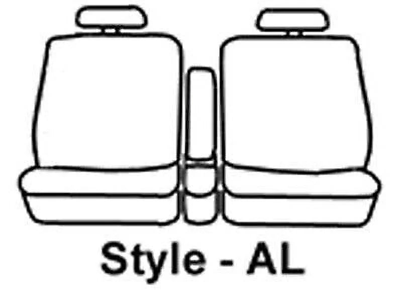 SeatSaver select: Fits - 2007-2008 Black Bench F150 Charcoal Polycotton Fabric, Front Custom-Fit Seat Covers FORD Covercraft